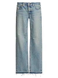 Arverne Low-Rise Straight-Fit Jeans