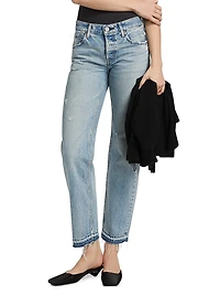 Arverne Low-Rise Straight-Fit Jeans