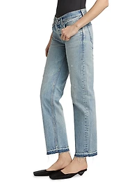 Arverne Low-Rise Straight-Fit Jeans