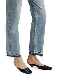 Arverne Low-Rise Straight-Fit Jeans