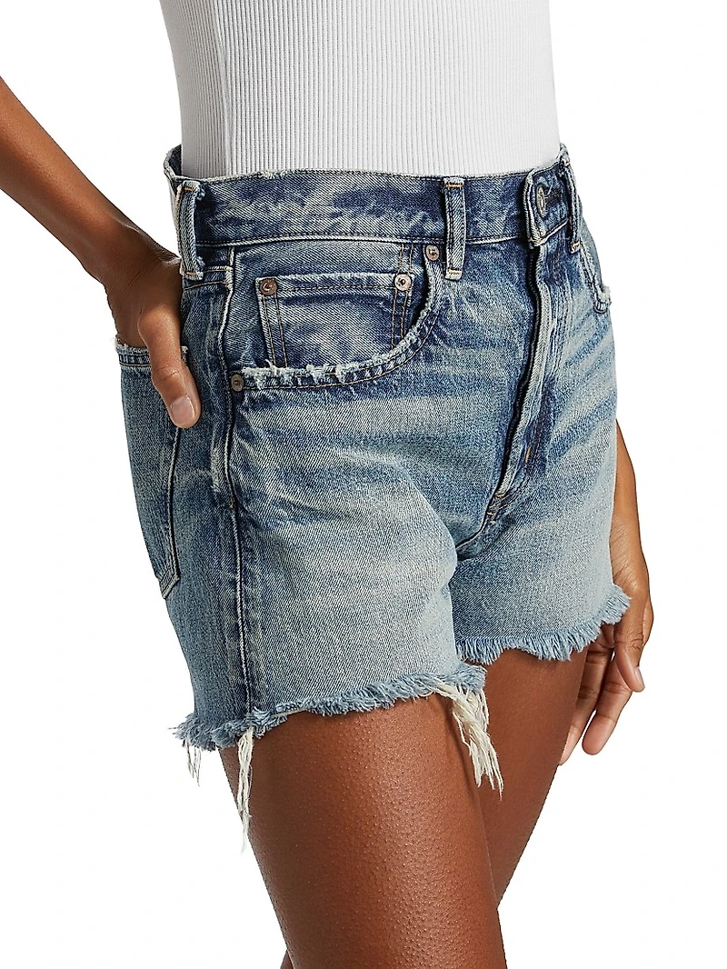 Douglaston Mid-Rise Denim Shorts