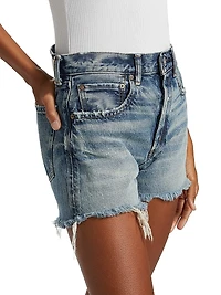 Douglaston Mid-Rise Denim Shorts