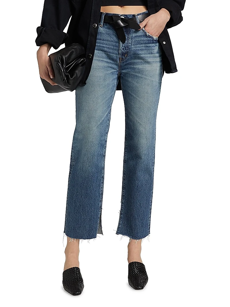 Gleason Straight Mid-Rise Jeans