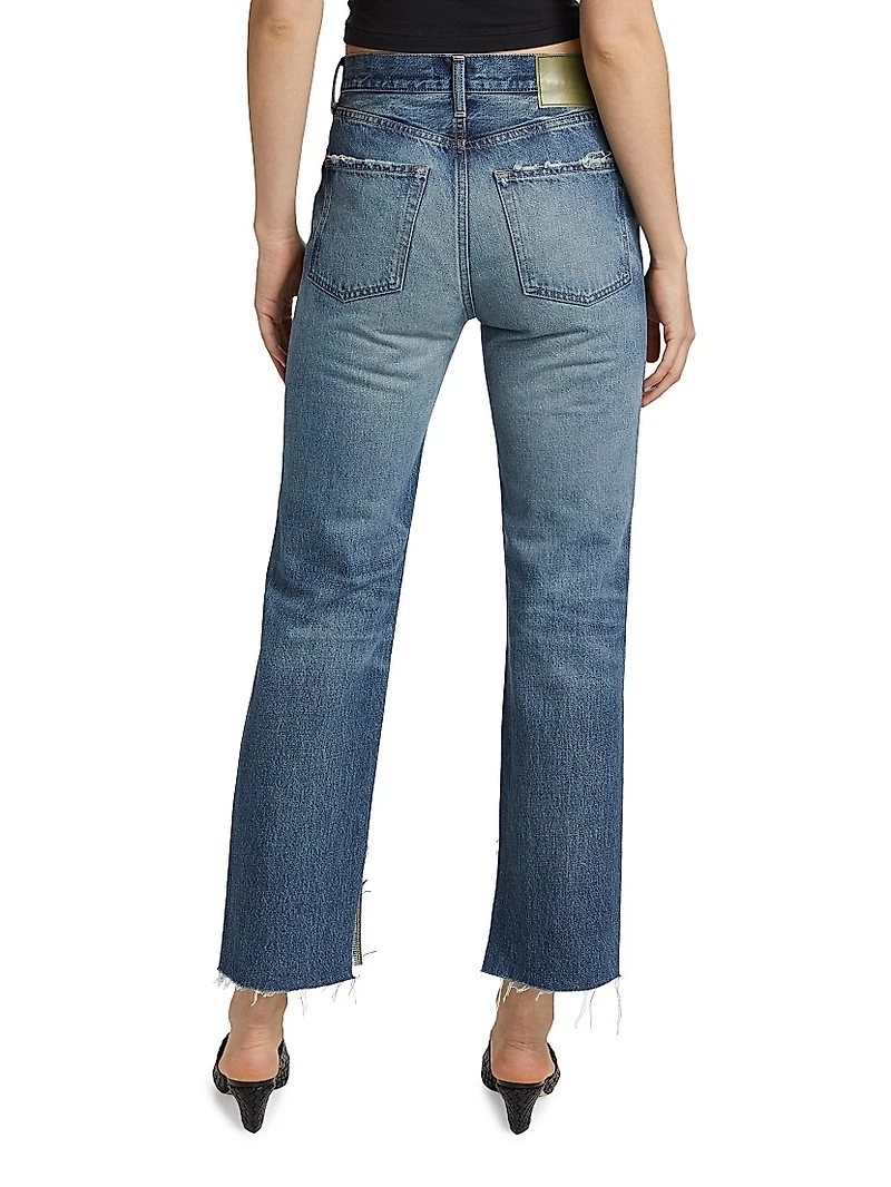 Gleason Straight Mid-Rise Jeans