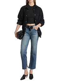 Gleason Straight Mid-Rise Jeans