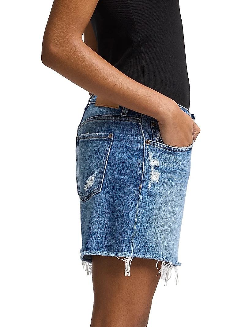 Monroe Distressed Jean Shorts