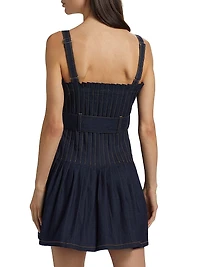 Bibi Denim Belted Minidress