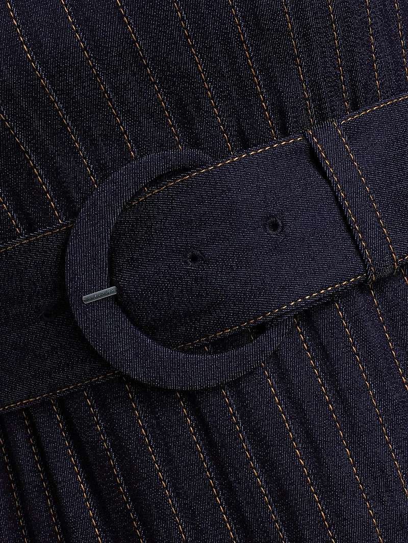 Bibi Denim Belted Minidress