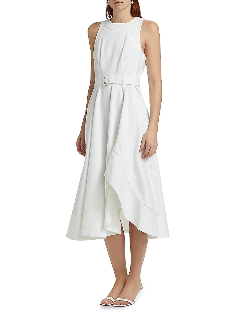 Zelda Belted Midi-Dress