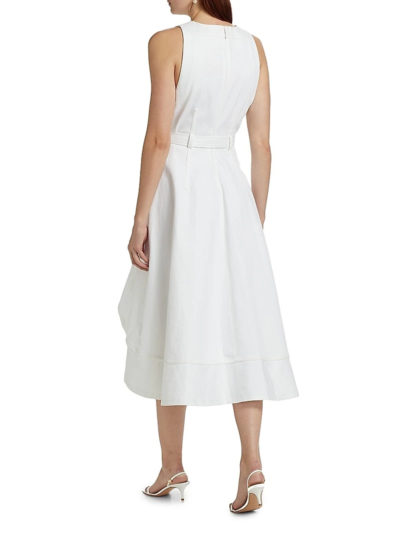 Zelda Belted Midi-Dress