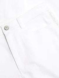 Shailene Lace High-Rise Straight-Leg Jeans