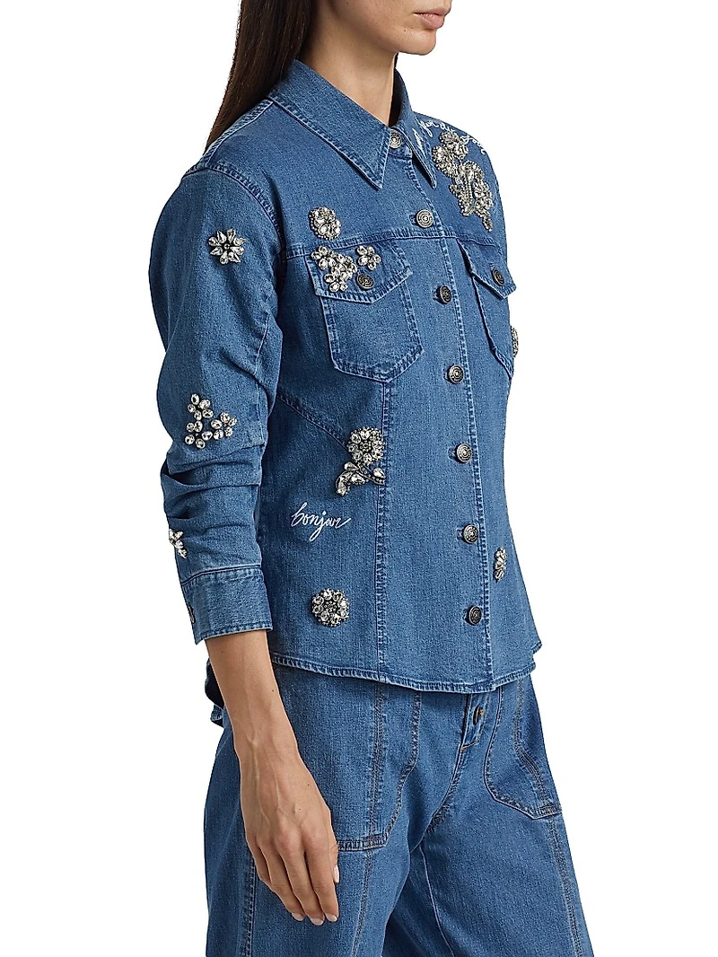Crystal Ditsy Floral Scrunched Canyon Jacket
