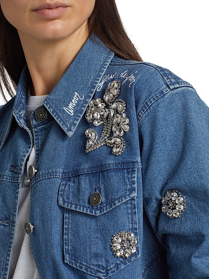 Crystal Ditsy Floral Scrunched Canyon Jacket