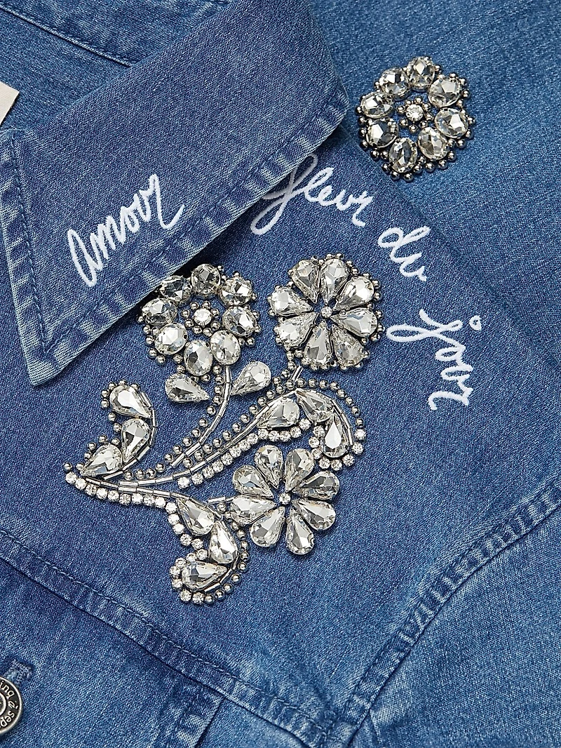 Crystal Ditsy Floral Scrunched Canyon Jacket