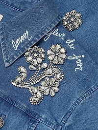 Crystal Ditsy Floral Scrunched Canyon Jacket