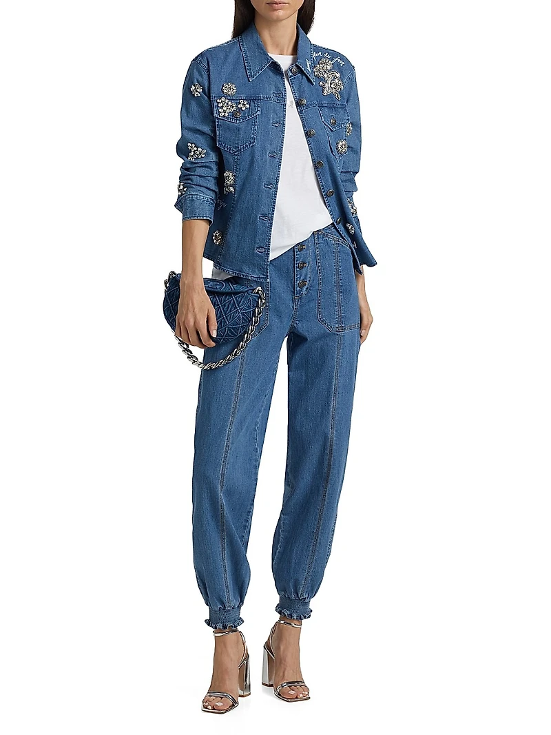 Crystal Ditsy Floral Scrunched Canyon Jacket