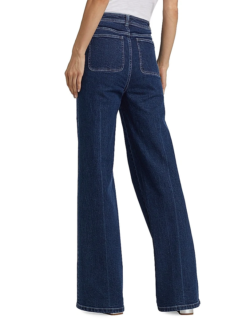 Tailors Crease High-Rise Wide-Leg Pants