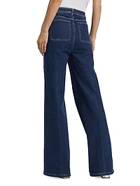 Tailors Crease High-Rise Wide-Leg Pants