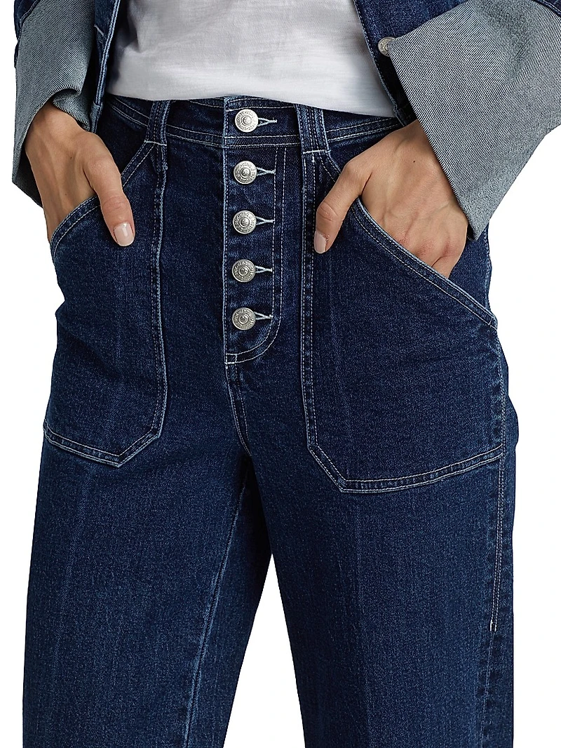 Tailors Crease High-Rise Wide-Leg Pants