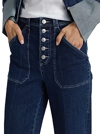 Tailors Crease High-Rise Wide-Leg Pants