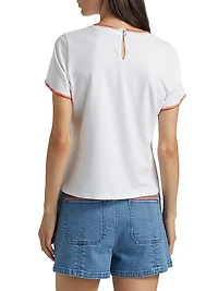 Crochet Shrunken T-Shirt