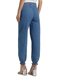 Mavis High-Rise Tapered-Leg Pants