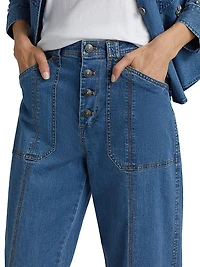 Mavis High-Rise Tapered-Leg Pants