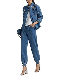 Mavis High-Rise Tapered-Leg Pants