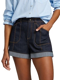 Benji Denim High-Rise Shorts