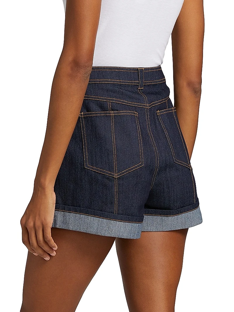 Benji Denim High-Rise Shorts