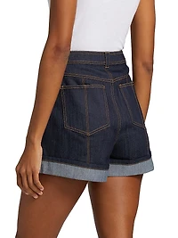 Benji Denim High-Rise Shorts