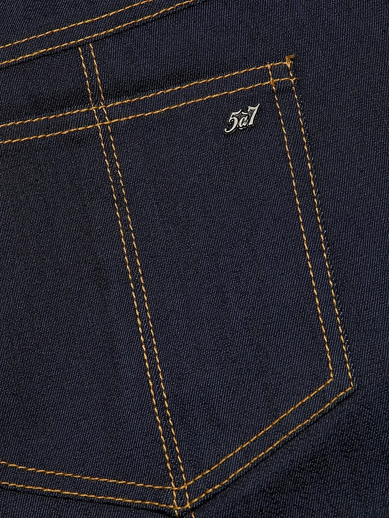 Benji Denim High-Rise Shorts