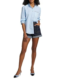 Benji Denim High-Rise Shorts