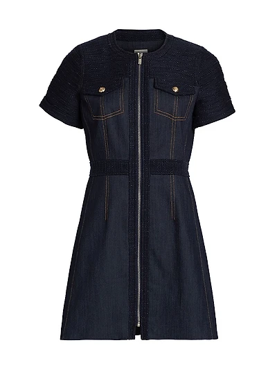 Layla Braided Tweed Minidress