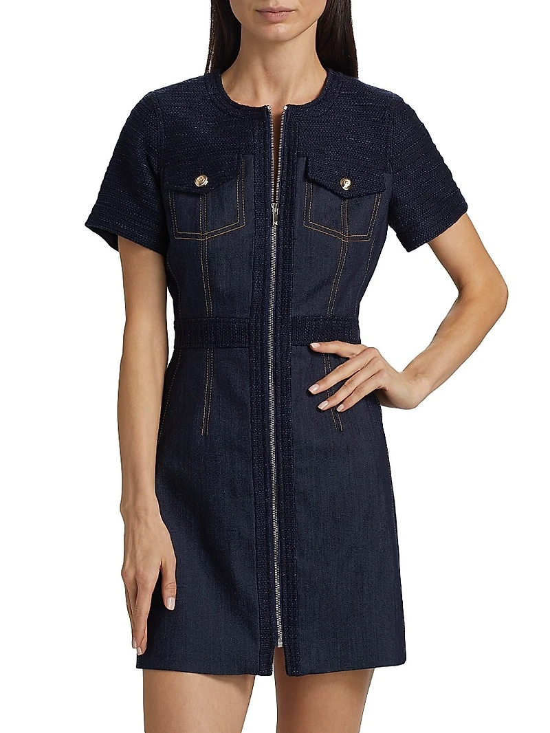 Layla Braided Tweed Minidress