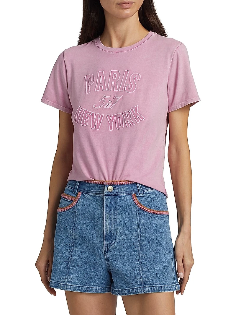 Logo Stretch-Cotton T-Shirt