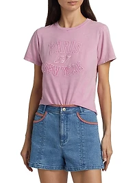 Logo Stretch-Cotton T-Shirt