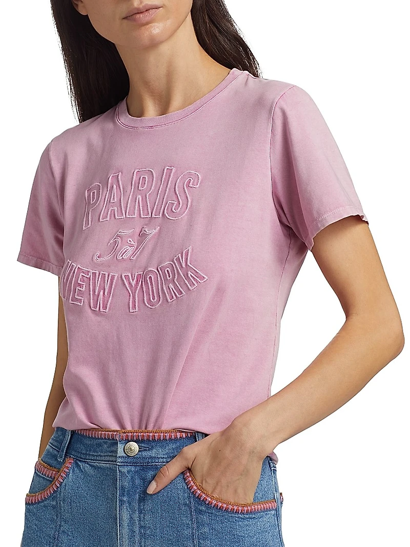 Logo Stretch-Cotton T-Shirt