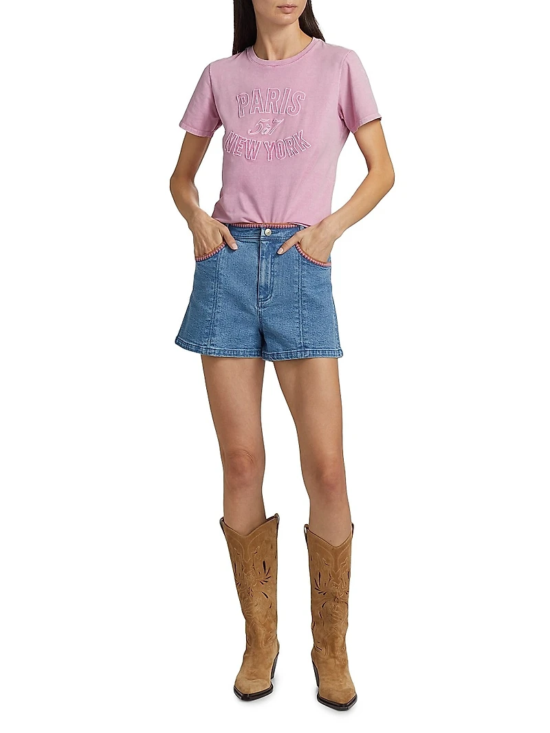 Logo Stretch-Cotton T-Shirt