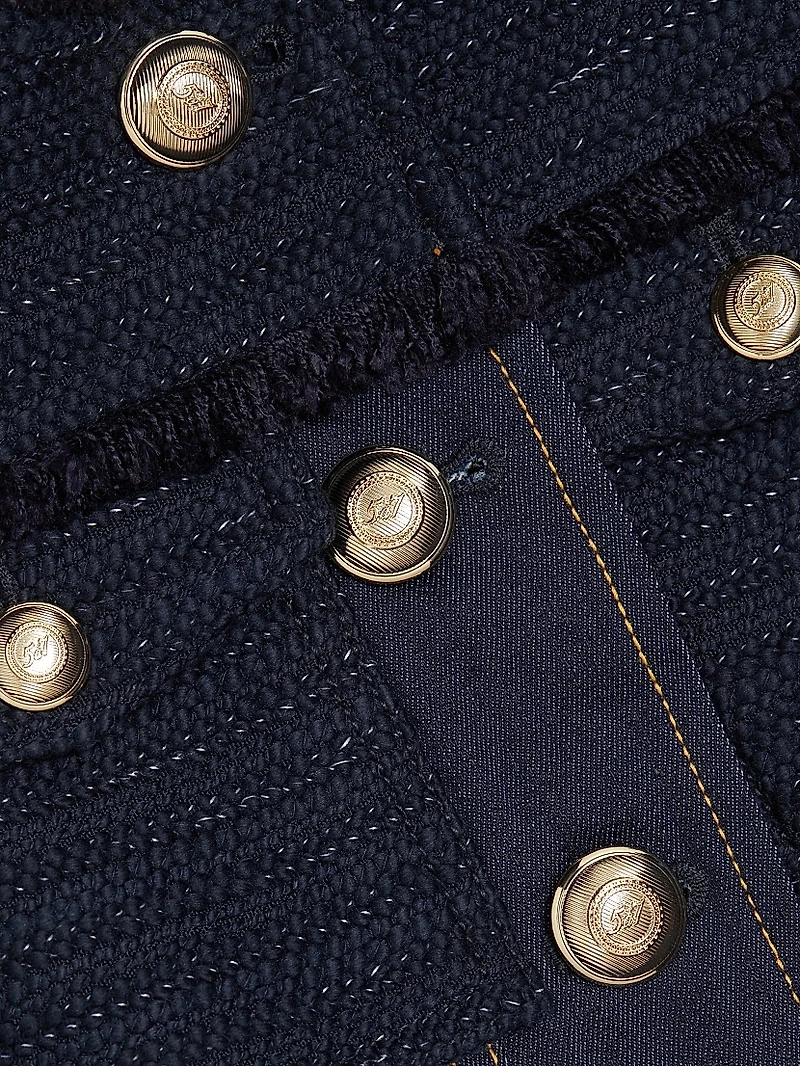 Reenee Braided Tweed Vest