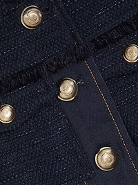 Reenee Braided Tweed Vest