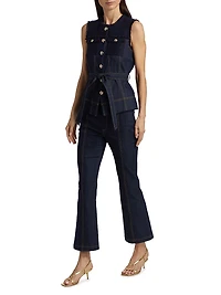 Reenee Braided Tweed Vest