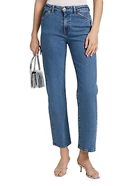 The Westley Mid-Rise Straight Ankle Jeans
