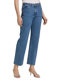 The Westley Mid-Rise Straight Ankle Jeans