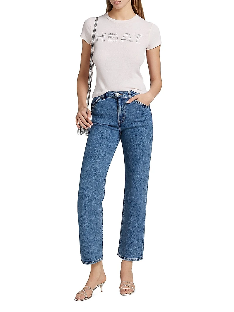 The Westley Mid-Rise Straight Ankle Jeans