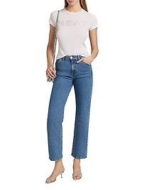 The Westley Mid-Rise Straight Ankle Jeans