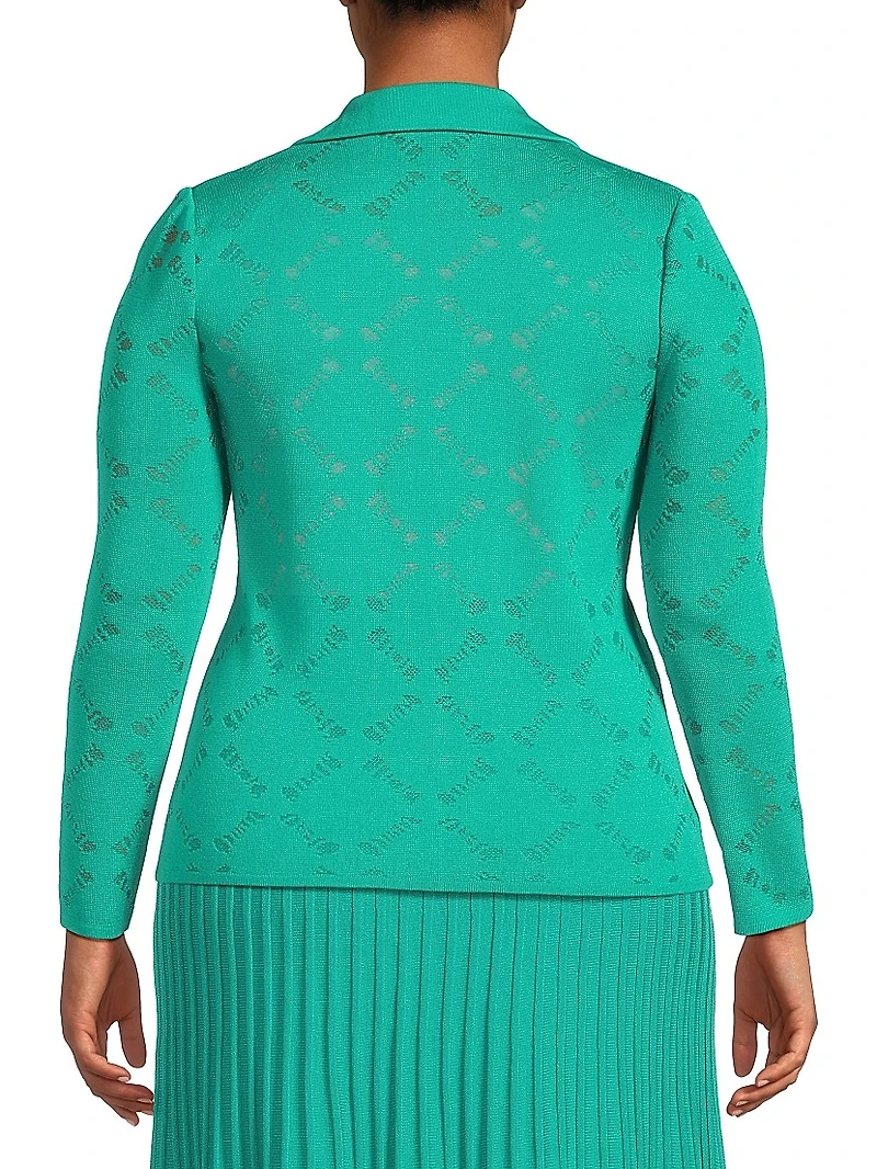 Plus Burnout Knit Jacket