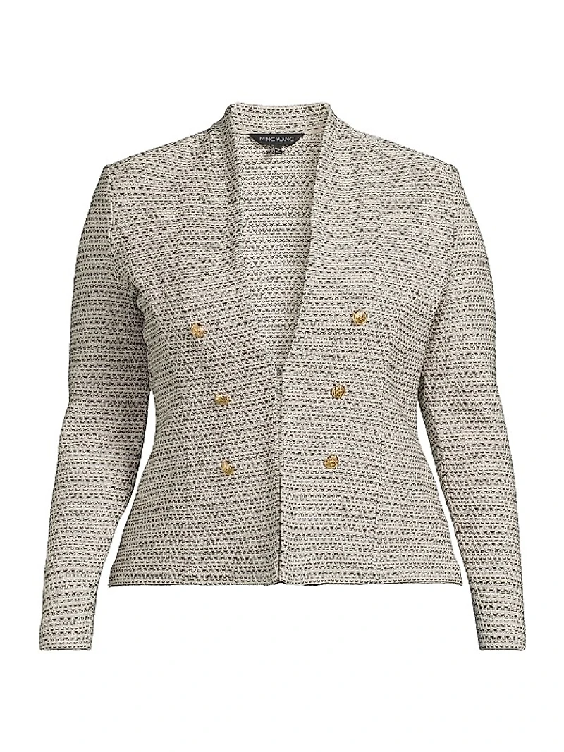 Plus Tweed Tailored Jacket