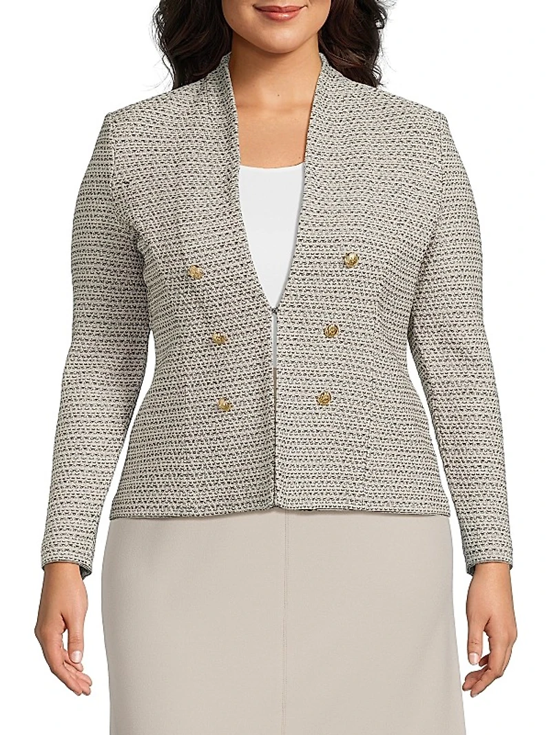 Plus Tweed Tailored Jacket