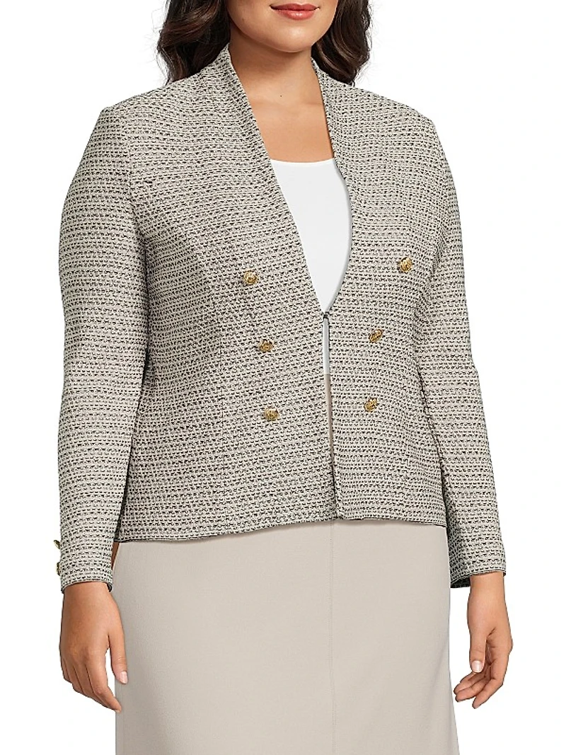 Plus Tweed Tailored Jacket